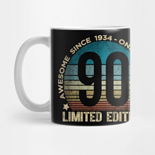 90Th Birthday 90 Year Old 1934 Limited Edition Mug